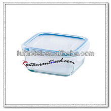 D218 Square Glass Food Container